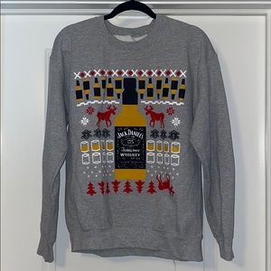 Jack Daniels Christmas Crew Neck Sweatshirt M